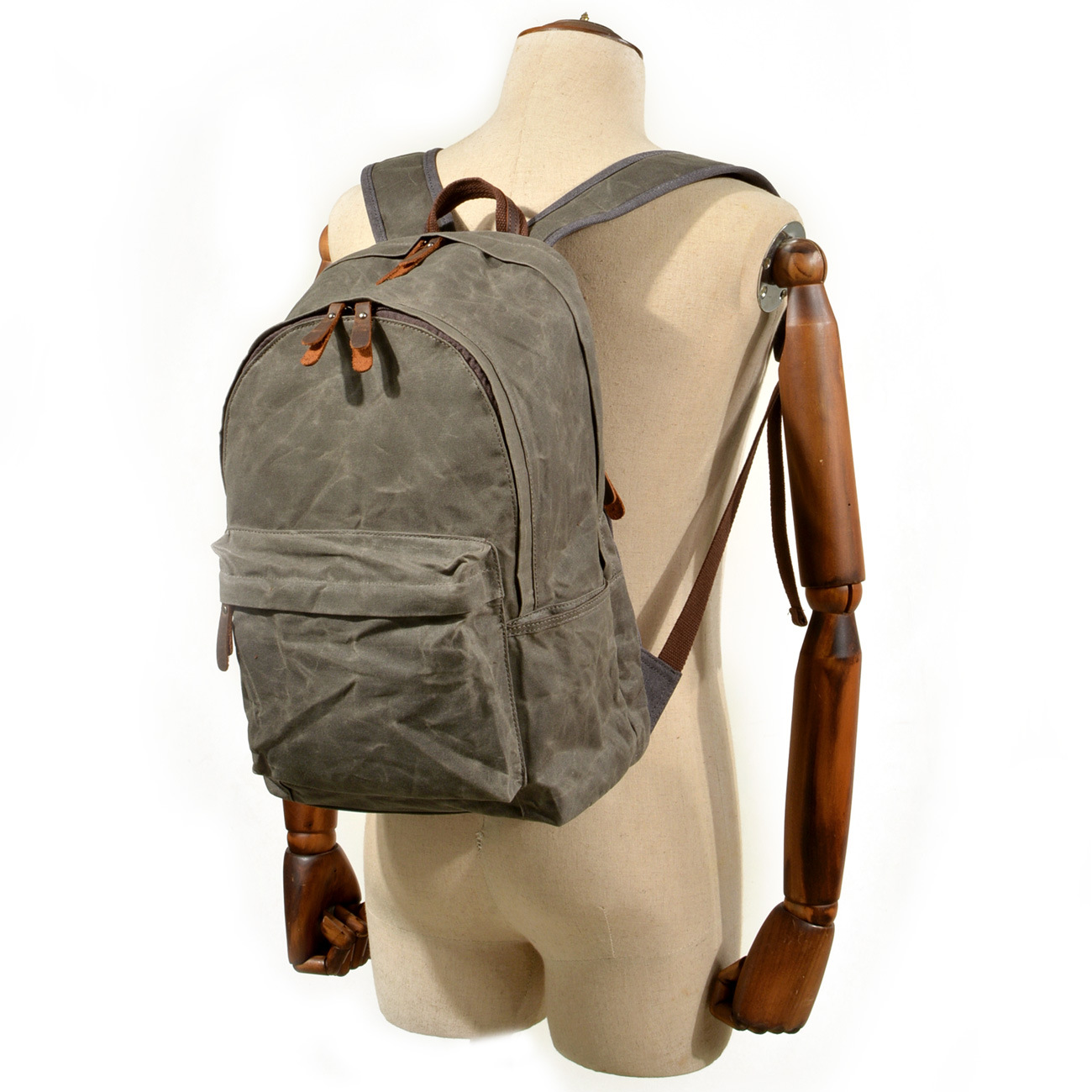 Vintage Waxed Canvas Backpack  - Canvas Backpack Casual 评论和价格